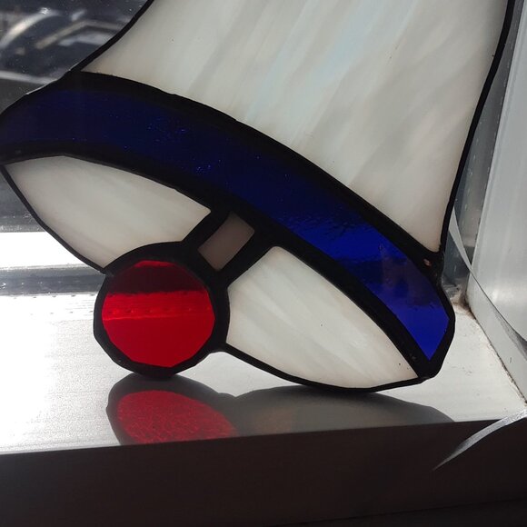 Stained Glass Christmas Bell Ornament/Sun Catcher - Picture 2 of 10
